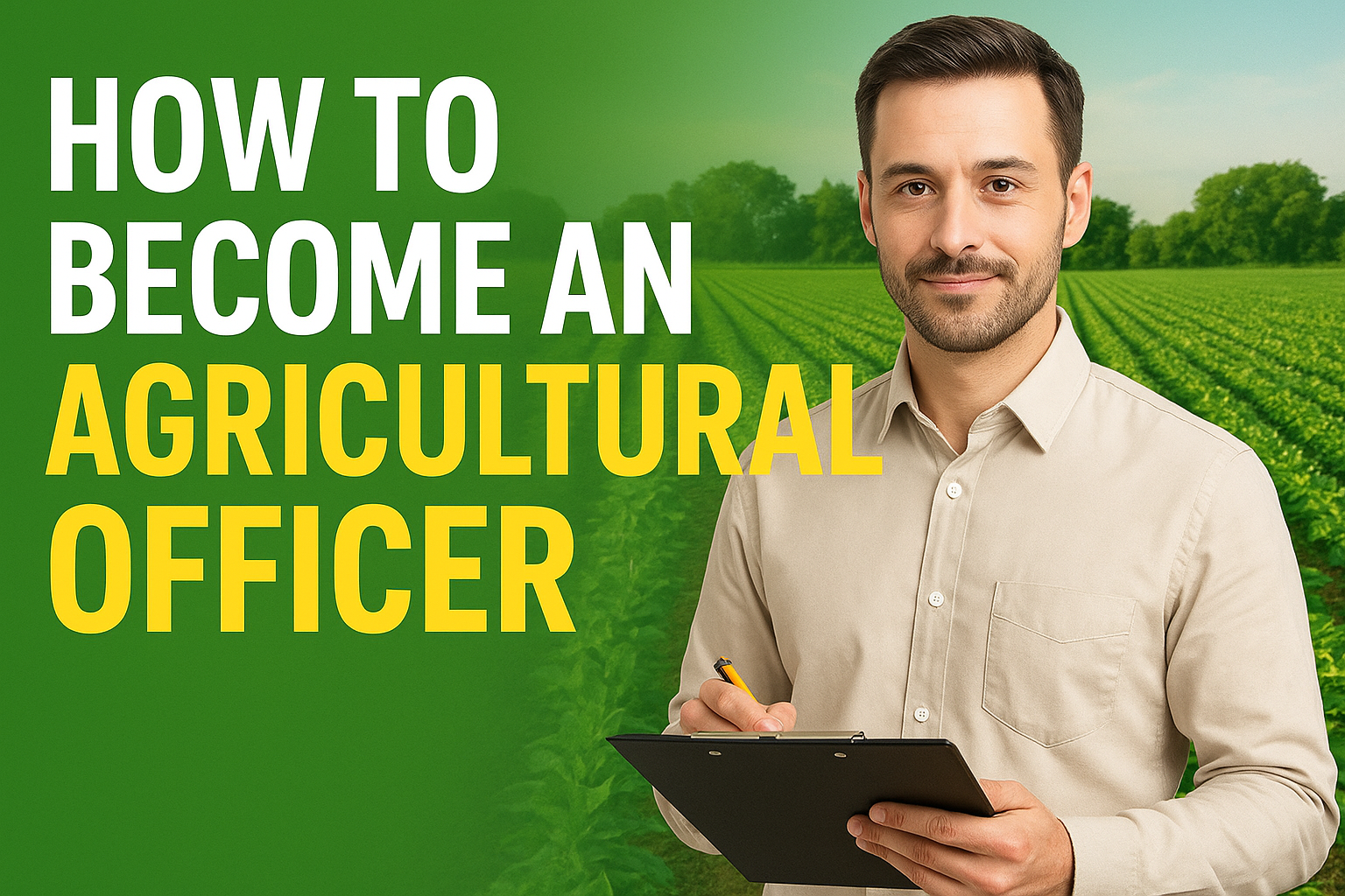 ಕೃಷಿ ಅಧಿಕಾರಿ ಹೇಗೆ ಆಗುವುದು?